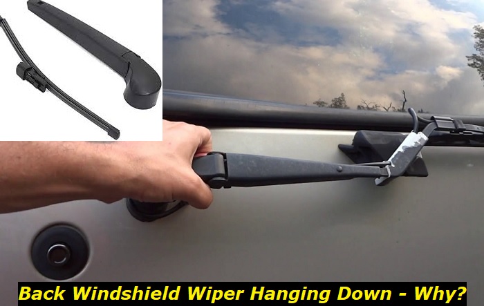 back windshield wiper hanging down